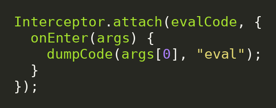 Highlighted javascript code block 2