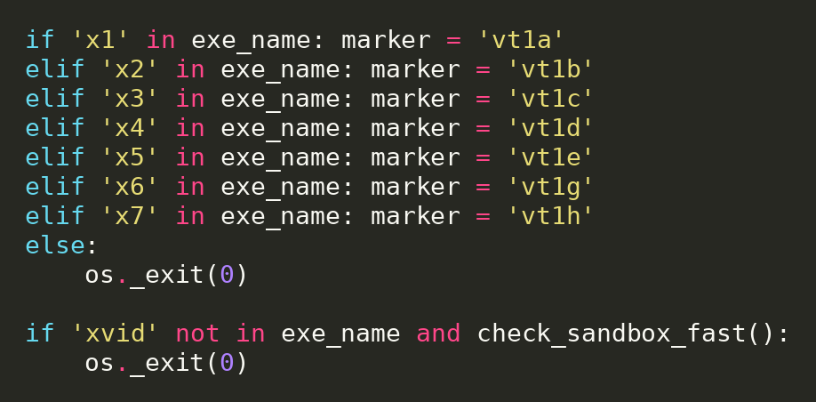 Highlighted python code block 19